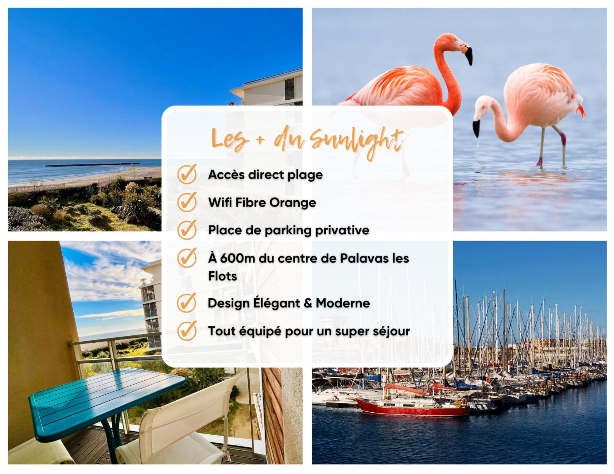 Le Sunlight - T2 Bord De Mer, Parking Palavas-les-Flots Buitenkant foto
